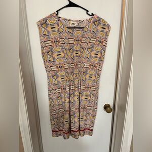 Mata Traders Multicolor Geometric Midi Dress